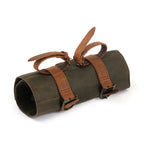 Longride, toolroll waxed cotton. Khaki