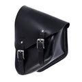 Longride, swingarm bag. Smooth, black leather