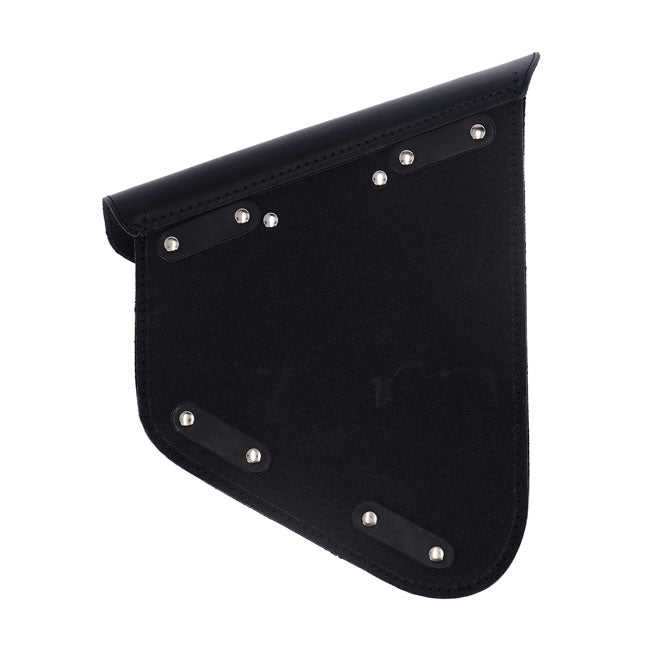Longride, swingarm bag. Smooth, black leather