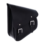 Longride, swingarm bag. Smooth, black leather