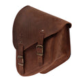 Longride, swingarm bag. Smooth, brown leather