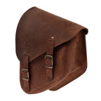 Longride, swingarm bag. Smooth, brown leather