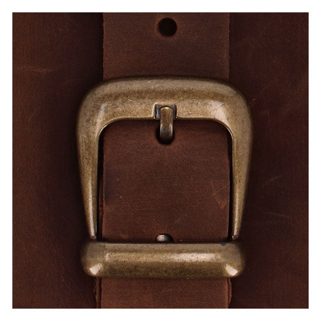 Longride, swingarm bag. Smooth, brown leather