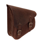 Longride, swingarm bag. Smooth, brown leather