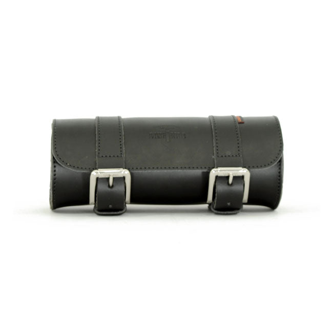 Longride, genuine leather tool roll 2L. Smooth black