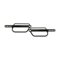 LongRide, click-on universal saddlebag brackets. 250/340mm