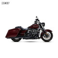 Vance & Hines, 4" Twin Slash Round slip-on mufflers. Black