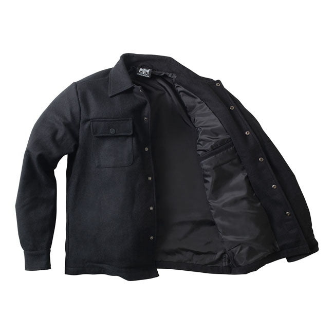 WCC Wool lined Plaidshirt black