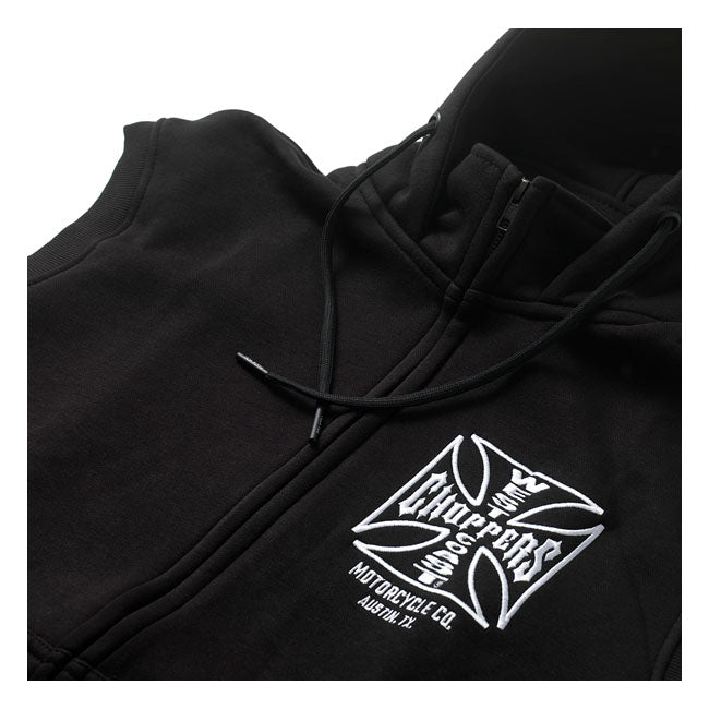WCC OG ATX sleeveless zip hoodie black