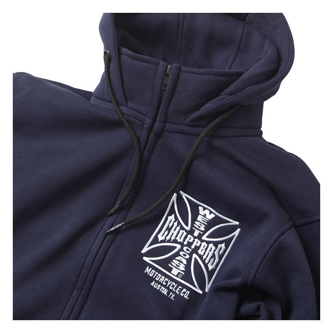 WCC OG ATX zip hoodie navy blue