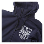 WCC OG ATX zip hoodie navy blue