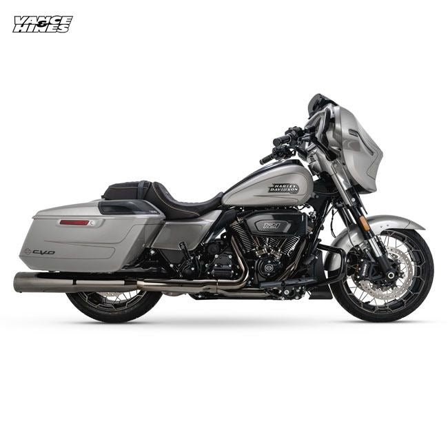 Vance & Hines, Hi-Output 4.5" slip-on mufflers. Dark chrome