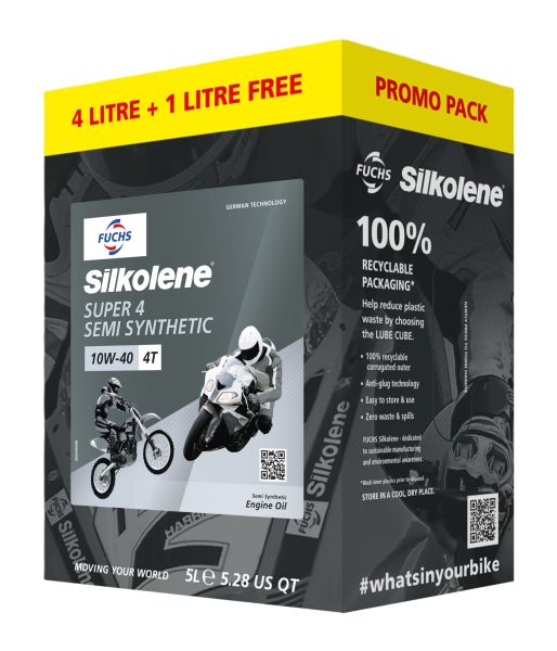 Ulei de motor SILKOLENE SUPER 4 10W40 4L+1L CUBE 