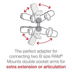 RAM® Adaptor cu bilă dublă - dimensiune B