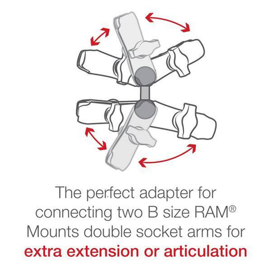 RAM® Adaptor cu bilă dublă - dimensiune B