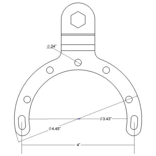 RAM® Bază mare pentru rezervorul de benzină pentru motociclete