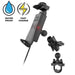 RAM® Quick-Grip™ 15W Waterproof Wireless Charging Handlebar Mount