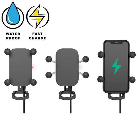 RAM® Tough-Charge™ 15W Suport pentru motocicletă cu încărcare fără fir rezistent la apă
