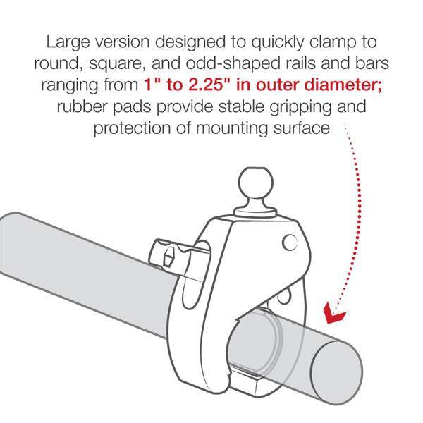 RAM® Tough-Claw™ Bază de prindere mare cu bilă