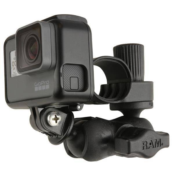 RAM® Tough-Strap™ Suport dublu cu bilă cu adaptor universal pentru camera de acțiune