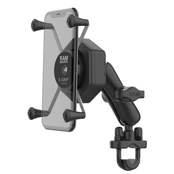 RAM® X-Grip® Suport mare pentru telefon cu Vibe-Safe™ și bază U-Bolt - Mediu