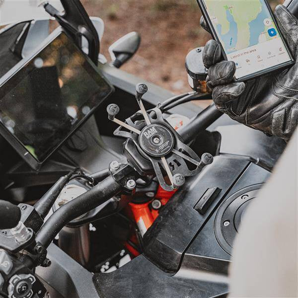 RAM® X-Grip® Suport mare pentru telefon cu Vibe-Safe™ și bază U-Bolt - Mediu