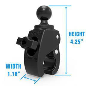 RAM® X-Grip® Suport mare pentru telefon cu bază cu clemă mică Tough-Claw™ - lung
