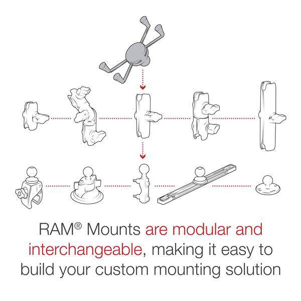 RAM® X-Grip® Suport mare pentru telefon cu bilă - dimensiune B