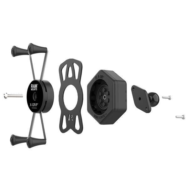 RAM® X-Grip® Suport mare pentru telefon cu bilă și adaptor Vibe-Safe™