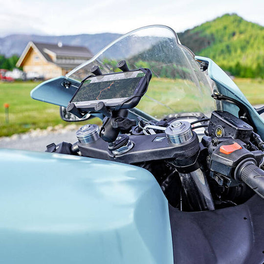 RAM® X-Grip® Suport pentru telefon cu bază pentru furcă de motocicletă