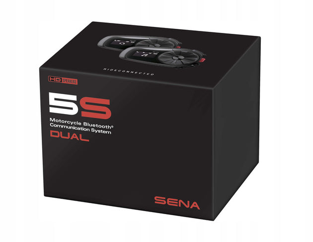 SENA 5S-10D Motorcycle Intercom For 2 Helmets 2000 M