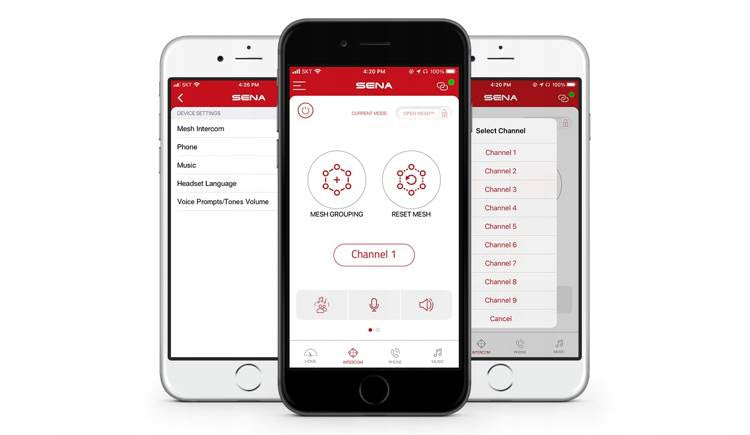 SENA INTERCOM SPIDER ST1 Mesh 2.0 2000m for 1 helmet