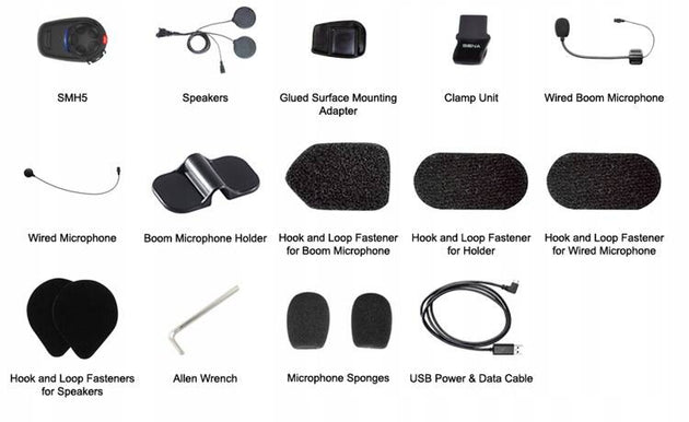 SENA SMH5D Motorcycle INTERCOM Dual BLUETOOTH 3.0 |400M For 2 Helmets