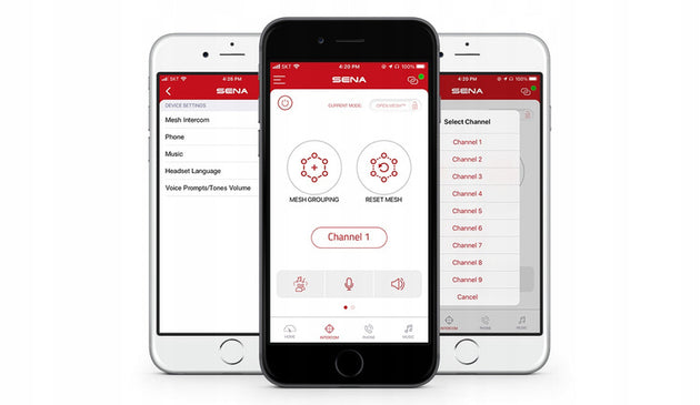 SENA SPIDER RT1 MESH MOTORCYCLE INTERCOM 1 HELMET