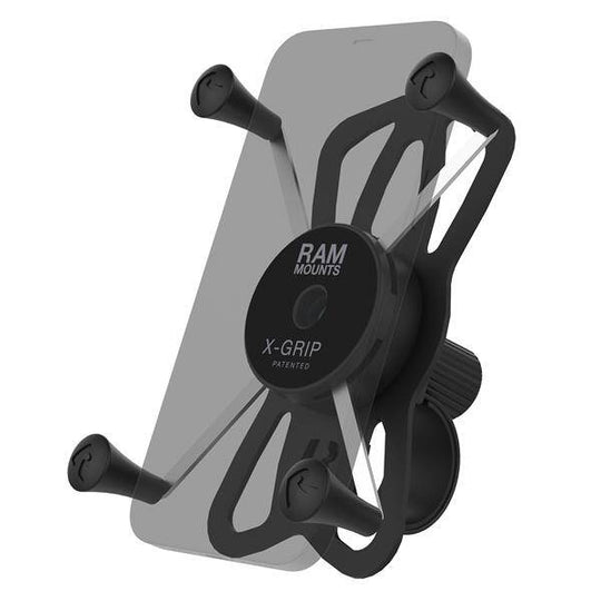 Suport mare pentru telefon RAM® X-Grip® cu bază de ghidon RAM® Tough-Strap™