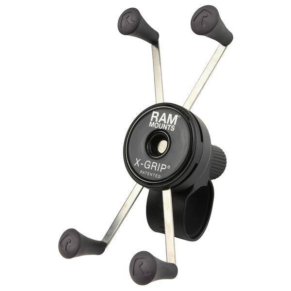 Suport mare pentru telefon RAM® X-Grip® cu bază de ghidon RAM® Tough-Strap™