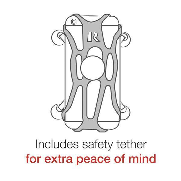 Suport mare pentru telefon RAM® X-Grip® cu bază de ghidon RAM® Tough-Strap™