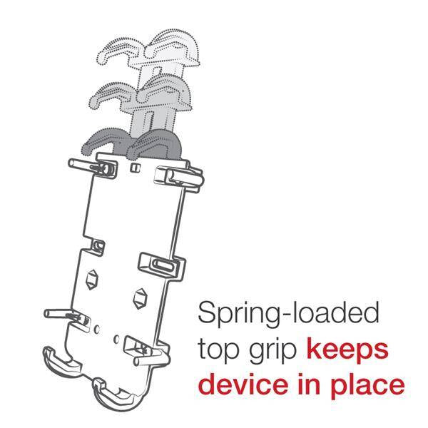 Suport pentru telefon RAM® Quick-Grip™ XL cu Vibe-Safe™ și bază U-Bolt - scurt
