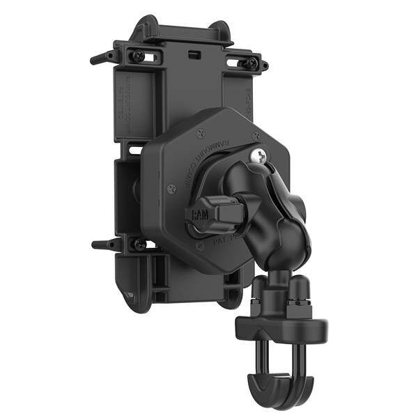 Suport pentru telefon RAM® Quick-Grip™ XL cu Vibe-Safe™ și bază U-Bolt - scurt