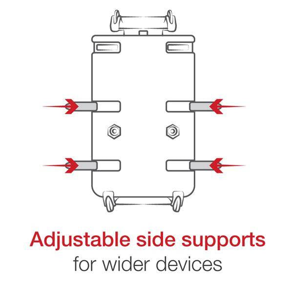 Suport pentru telefon RAM® Quick-Grip™ XL cu Vibe-Safe™ și bază U-Bolt - scurt