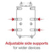 Suport pentru telefon RAM® Quick-Grip™ XL cu Vibe-Safe™ și bază U-Bolt - scurt