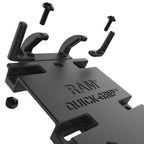 Suport pentru telefon RAM® Quick-Grip™ XL cu bază U-Bolt pentru ghidon - scurt