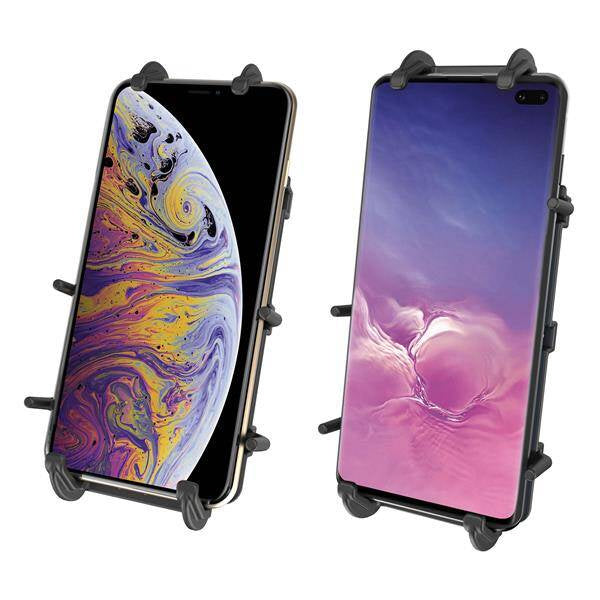 Suport pentru telefon RAM® Quick-Grip™ XL cu bază U-Bolt pentru ghidon - scurt