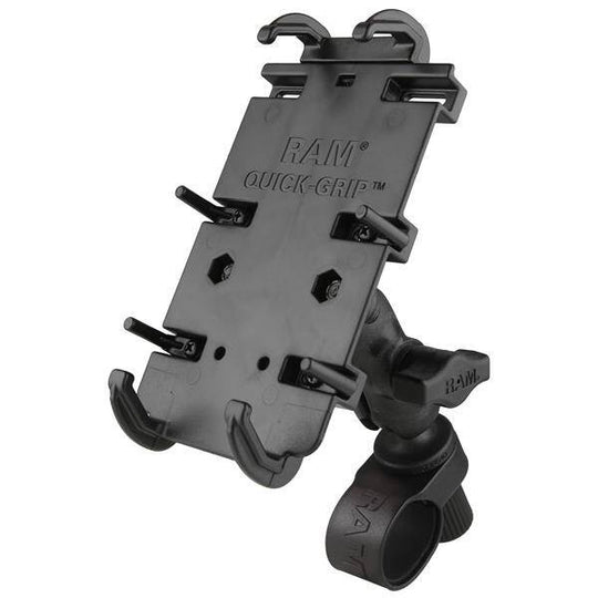Suport pentru telefon RAM® Quick-Grip™ XL cu bază de ghidon RAM® Tough-Strap™