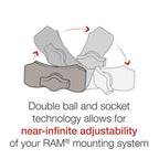 Suport pentru telefon RAM® Quick-Grip™ XL cu bază de ghidon RAM® Tough-Strap™