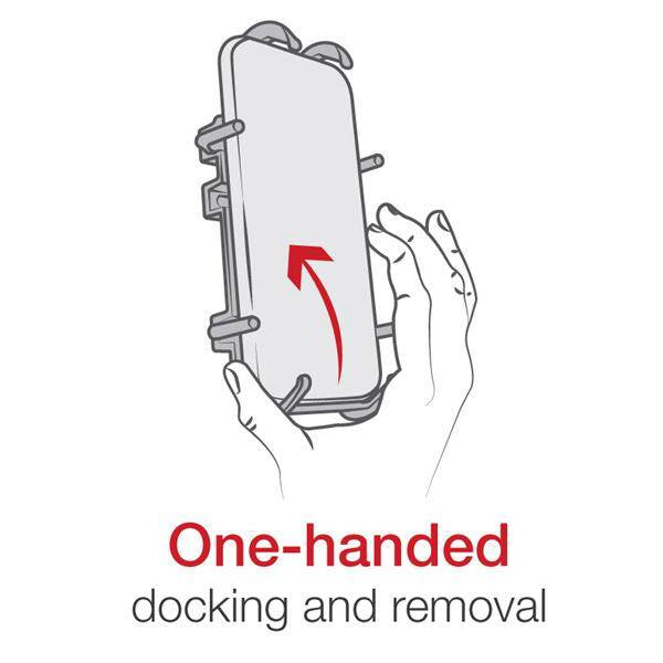 Suport pentru telefon RAM® Quick-Grip™ cu bază U-Bolt pentru ghidon - scurt
