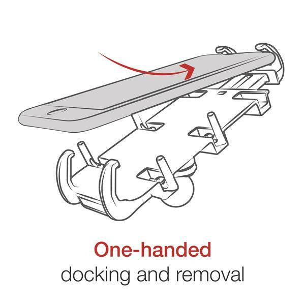 Suport pentru telefon RAM® Quick-Grip™ cu bază pentru ghidon RAM® Tough-Strap™