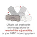 Suport pentru telefon RAM® Quick-Grip™ cu bază pentru ghidon RAM® Tough-Strap™
