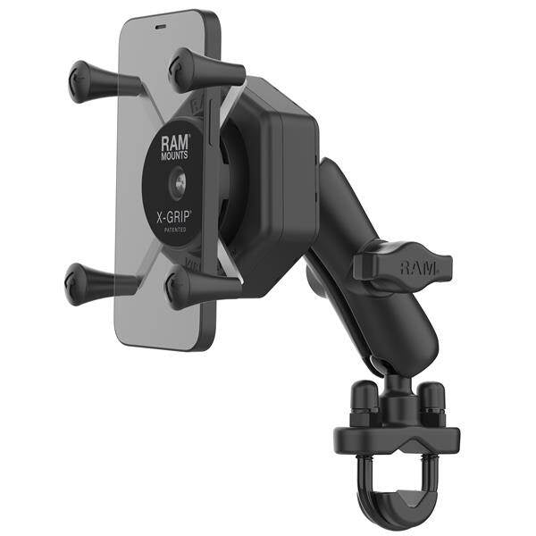 Suport pentru telefon RAM® X-Grip® cu Vibe-Safe™ și bază U-Bolt - Mediu
