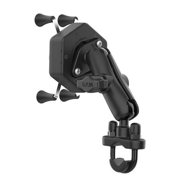 Suport pentru telefon RAM® X-Grip® cu Vibe-Safe™ și bază U-Bolt - Mediu